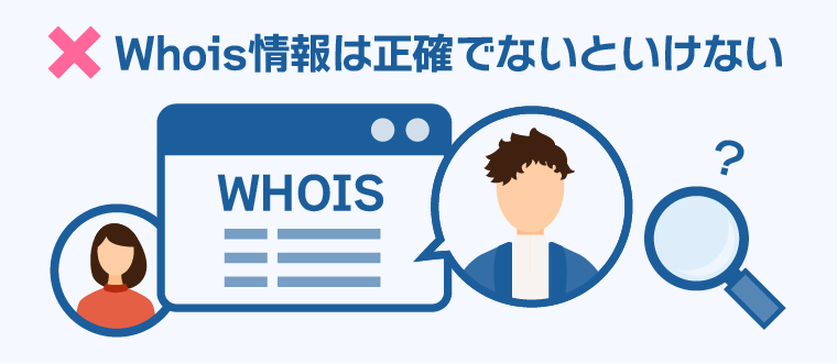 Whois情報は正確でないといけない
